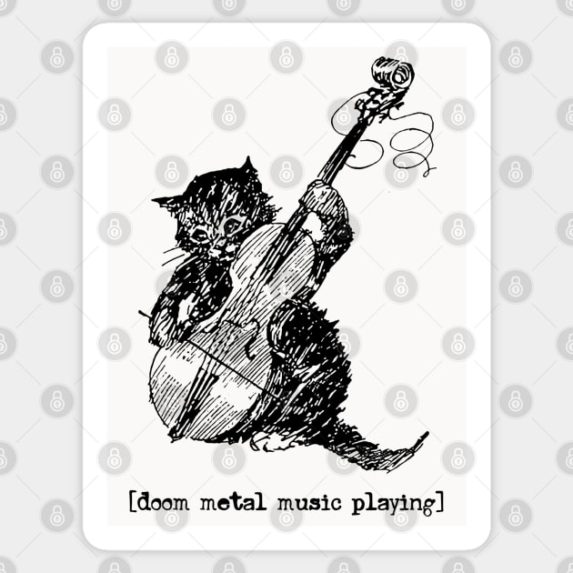 Doom Metal Music Playing Sticker by DankFutura